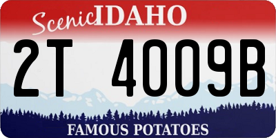 ID license plate 2T4009B
