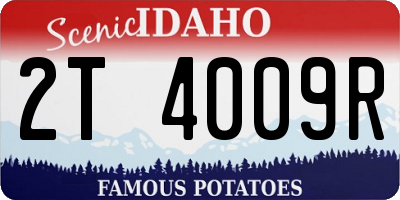 ID license plate 2T4009R