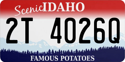 ID license plate 2T4026Q