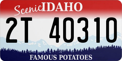 ID license plate 2T4031O