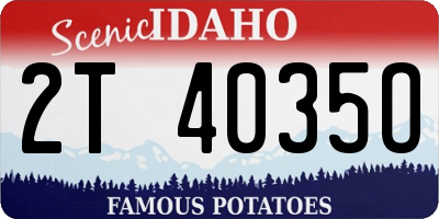 ID license plate 2T4035O