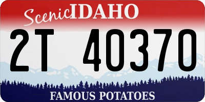 ID license plate 2T4037O