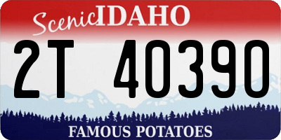 ID license plate 2T4039O