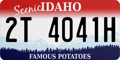 ID license plate 2T4041H
