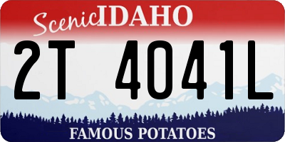 ID license plate 2T4041L