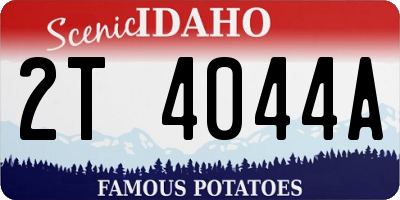 ID license plate 2T4044A