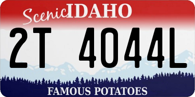 ID license plate 2T4044L