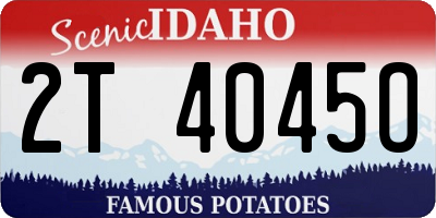 ID license plate 2T4045O