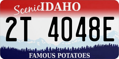ID license plate 2T4048E