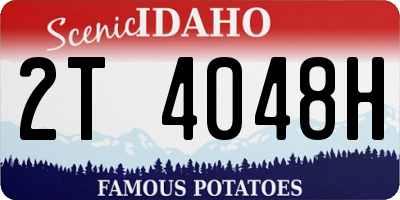 ID license plate 2T4048H