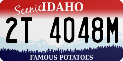 ID license plate 2T4048M