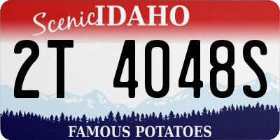 ID license plate 2T4048S