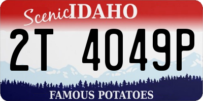 ID license plate 2T4049P