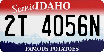 ID license plate 2T4056N