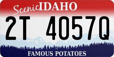 ID license plate 2T4057Q