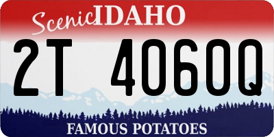ID license plate 2T4060Q
