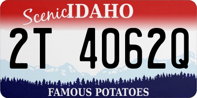 ID license plate 2T4062Q