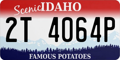 ID license plate 2T4064P