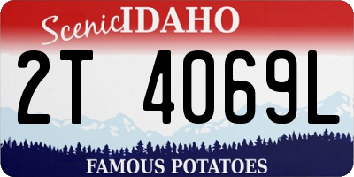 ID license plate 2T4069L