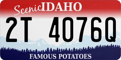 ID license plate 2T4076Q