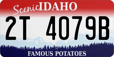 ID license plate 2T4079B