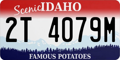 ID license plate 2T4079M