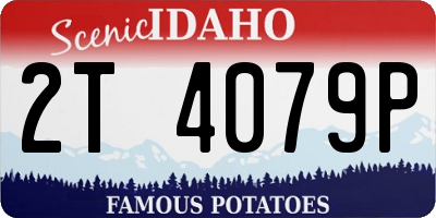 ID license plate 2T4079P