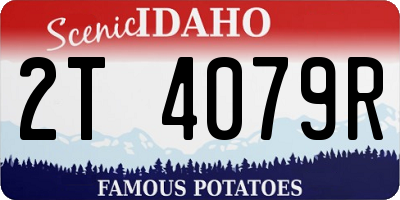 ID license plate 2T4079R