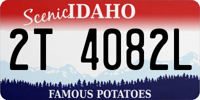 ID license plate 2T4082L