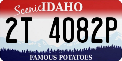 ID license plate 2T4082P