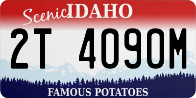 ID license plate 2T4090M
