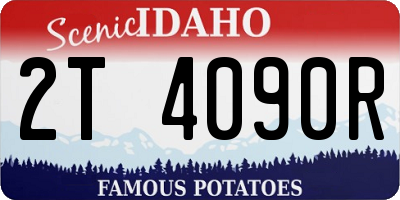 ID license plate 2T4090R