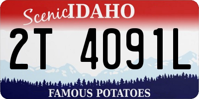 ID license plate 2T4091L