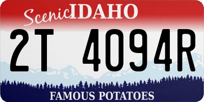 ID license plate 2T4094R