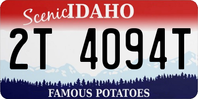 ID license plate 2T4094T