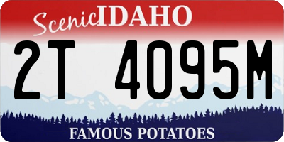 ID license plate 2T4095M