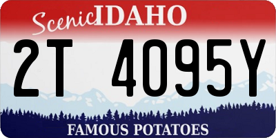 ID license plate 2T4095Y