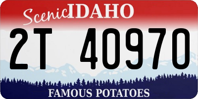 ID license plate 2T4097O