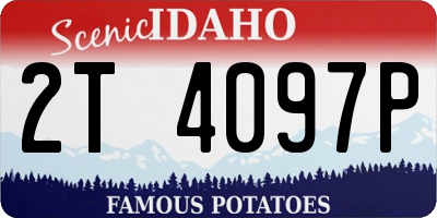 ID license plate 2T4097P