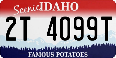 ID license plate 2T4099T