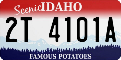 ID license plate 2T4101A