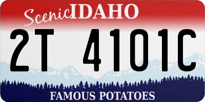 ID license plate 2T4101C