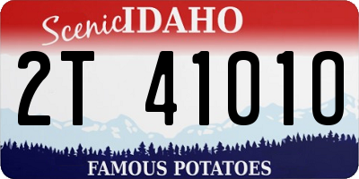 ID license plate 2T4101O