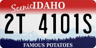 ID license plate 2T4101S