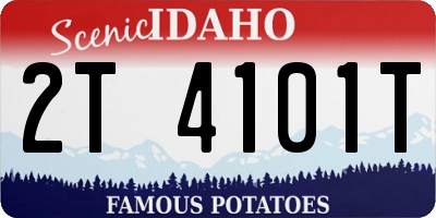 ID license plate 2T4101T
