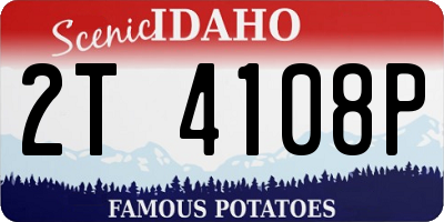 ID license plate 2T4108P