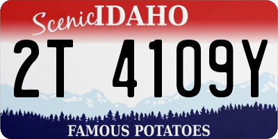 ID license plate 2T4109Y