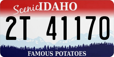 ID license plate 2T4117O