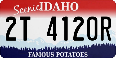 ID license plate 2T4120R