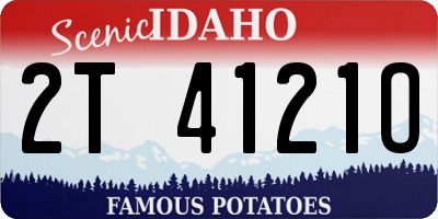 ID license plate 2T4121O